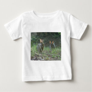 Camiseta De Bebé Conejos salvajes Regalos de ropa de cola de algodó