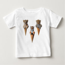 Camiseta De Bebé Cones de gato grande