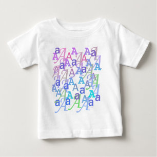 Camiseta De Bebé Confeti de Letras "A"