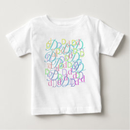 Camiseta De Bebé Confeti de Letras "D"