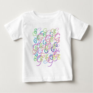 Camiseta De Bebé Confeti de Letras "G"