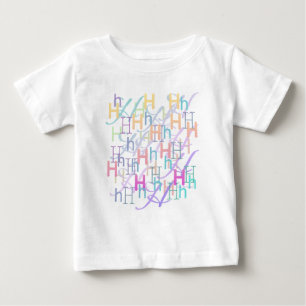 Camiseta De Bebé Confeti de Letras "H"