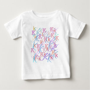 Camiseta De Bebé Confeti de Letras "K"