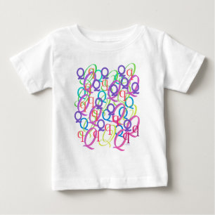 Camiseta De Bebé Confeti de Letras "Q"