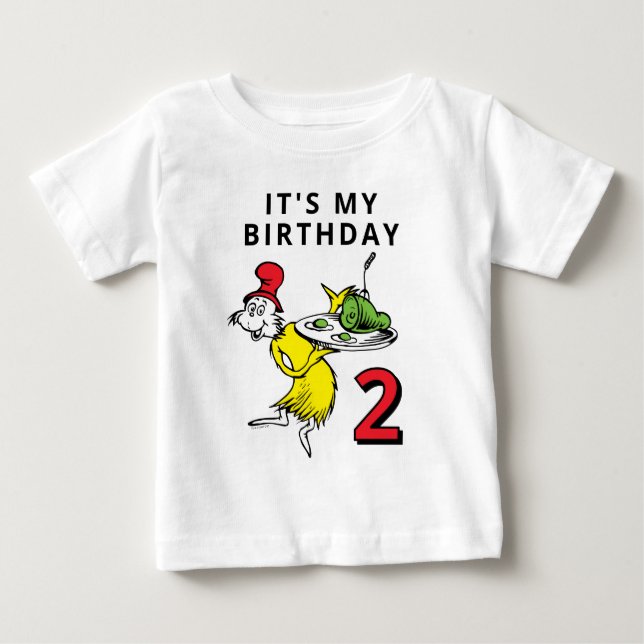 Camiseta De Bebé Confeti de Personajes de Dr. Seuss | Cumpleaños de (Anverso)