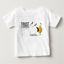 Camiseta de bebé Confía en el viaje - Inspiraciona