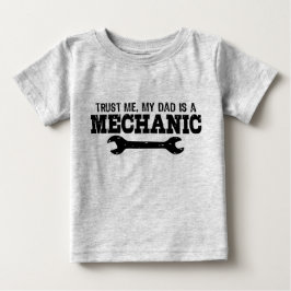 Camiseta De Bebé Confía en mi papá es un mecánico