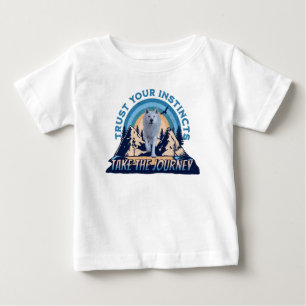 Camiseta De Bebé Confía en tus Instintos Aventura del Lobo Ártico A