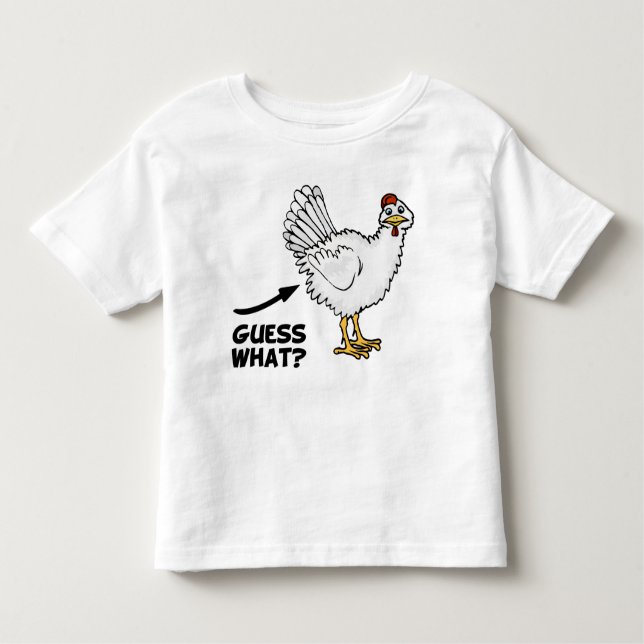 Camiseta De Bebé Conjetura qué extremo del pollo (Anverso)