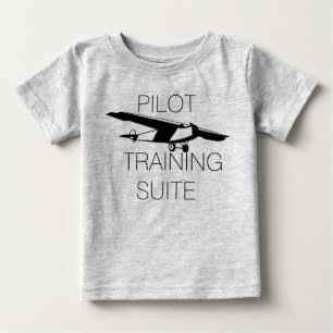 Camiseta De Bebé Conjunto de entrenamiento de piloto lindo