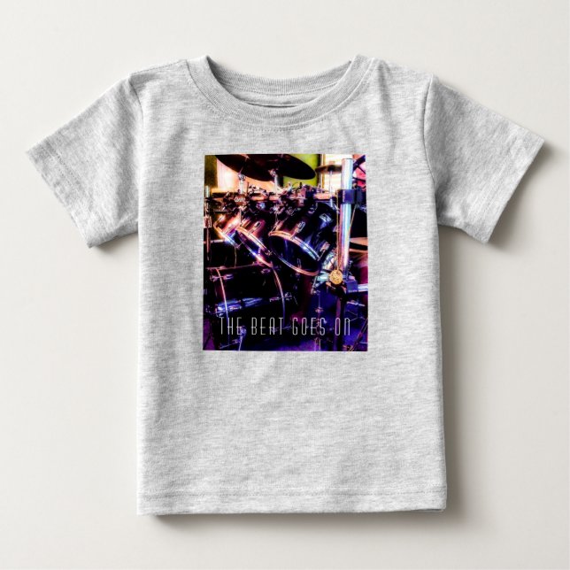 Camiseta De Bebé Conjunto de tambores (Anverso)