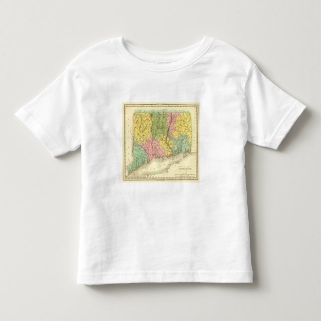 Camiseta De Bebé Connecticut los E.E.U.U. (Anverso)