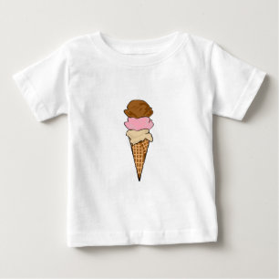 Camiseta De Bebé Cono de helado