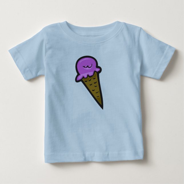 Camiseta De Bebé Cono de helado (Anverso)