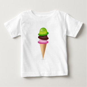 Camiseta De Bebé Cono de helado