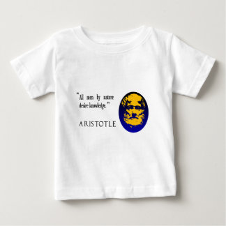 Camiseta De Bebé Conocimiento de Aristóteles