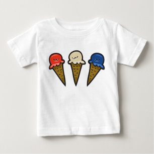 Camiseta De Bebé Conos de Helado