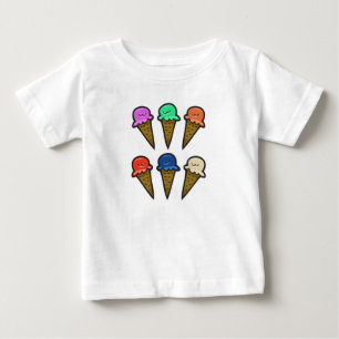 Camiseta De Bebé Conos de Helado
