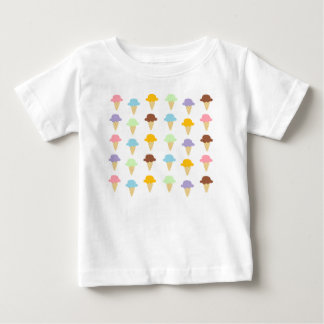 Camiseta De Bebé Conos de helado coloridos