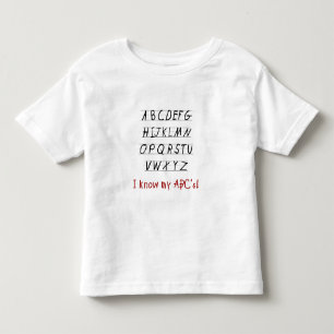 Camiseta De Bebé Conozco mi ABCs