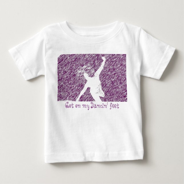 Camiseta De Bebé Conseguido en mi Dancin… (Anverso)