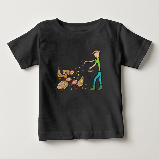 Camiseta De Bebé Conservación del pollo (Anverso)
