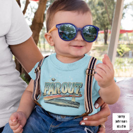 Camiseta De Bebé Conservar el azul personalizado de la camioneta Re