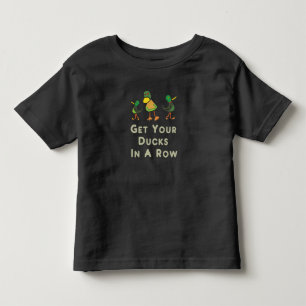Camiseta De Bebé Consigue Tus Patos En Una Fila