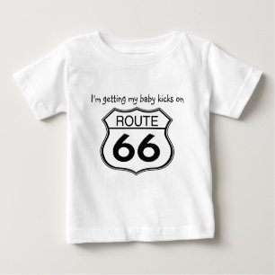 Camiseta De Bebé Consiguiendo mis retrocesos del bebé en la ruta 66