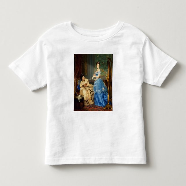 Camiseta De Bebé Consiguiendo vestido, 1869 (Anverso)