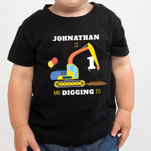 Camiseta De Bebé Construcción 1er Cumpleaños