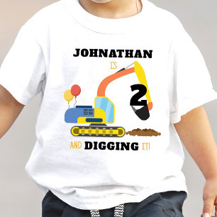 Camiseta De Bebé Construcción 2º Cumpleaños