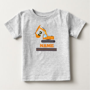 Camiseta De Bebé construcción 2º cumpleaños - excavadora persona