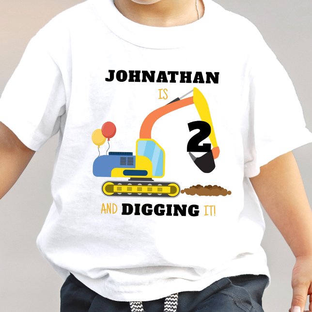 Camiseta De Bebé Construcción 2.º cumpleaños (Subido por el creador)