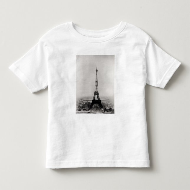 Camiseta De Bebé Construcción de la torre Eiffel (Anverso)