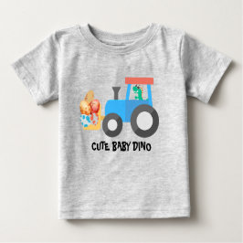 Camiseta De Bebé Construcción de un camión de hueso de huevo lindo