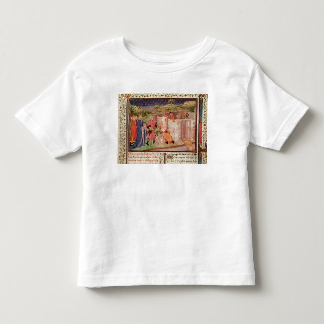 Camiseta De Bebé Construcción de un castillo (Anverso)