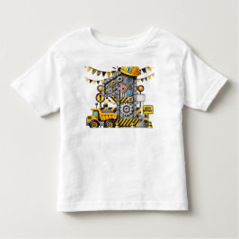 Camiseta De Bebé Construcción Fiesta de Cumpleaños