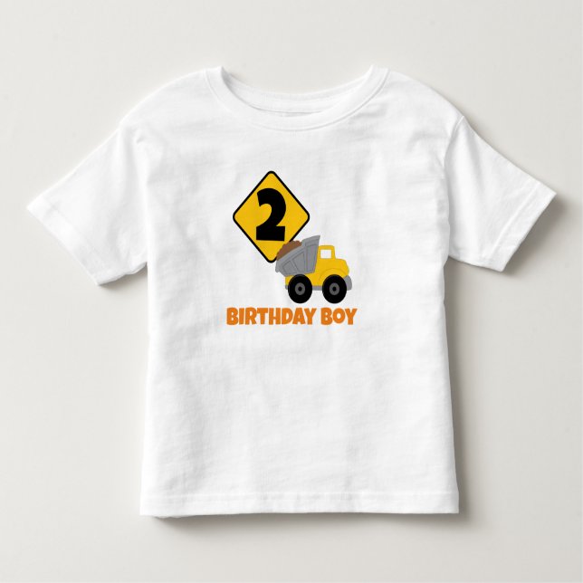 Camiseta De Bebé Construction Birthday Boy (Anverso)