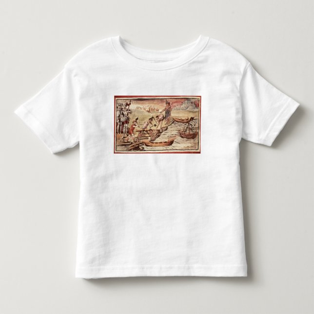 Camiseta De Bebé Constructores de barcos indios mexicanos (Anverso)