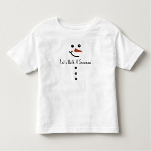 Camiseta De Bebé Construyamos Un Hombre De Nieve