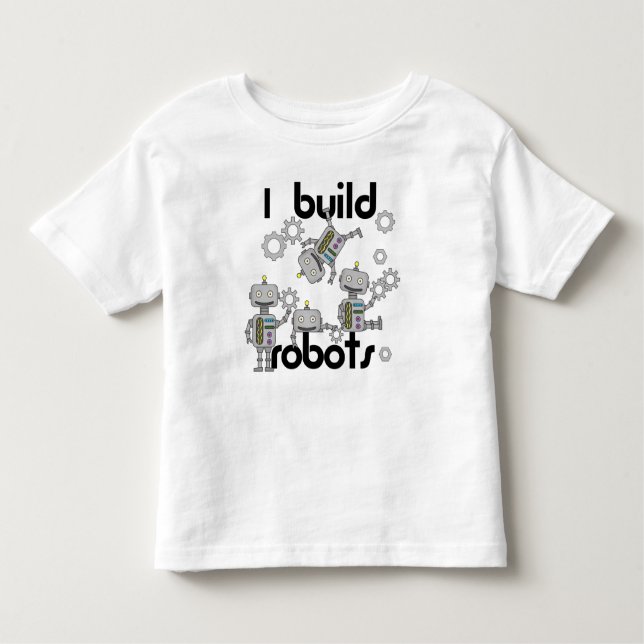 Camiseta De Bebé Construyo Robots (Anverso)