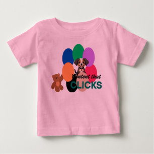 Camiseta De Bebé Contenido Que Hace Clic