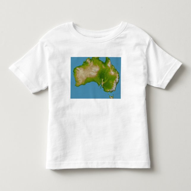 Camiseta De Bebé Continente de Australia (Anverso)