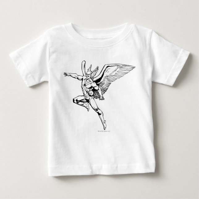 Camiseta De Bebé Contorno de Hawkman Soaring (Anverso)