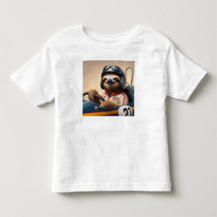Camiseta De Bebé Controlador de racecar Sloth