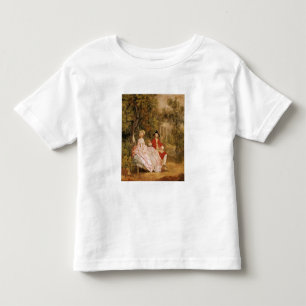 Camiseta De Bebé Conversación en un parque, retrato del artista y