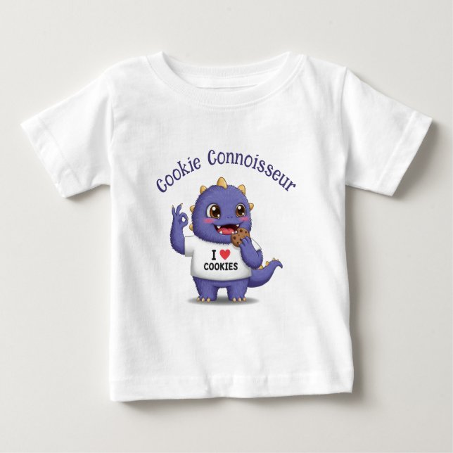 Camiseta De Bebé Cookie Connoisseur (Anverso)