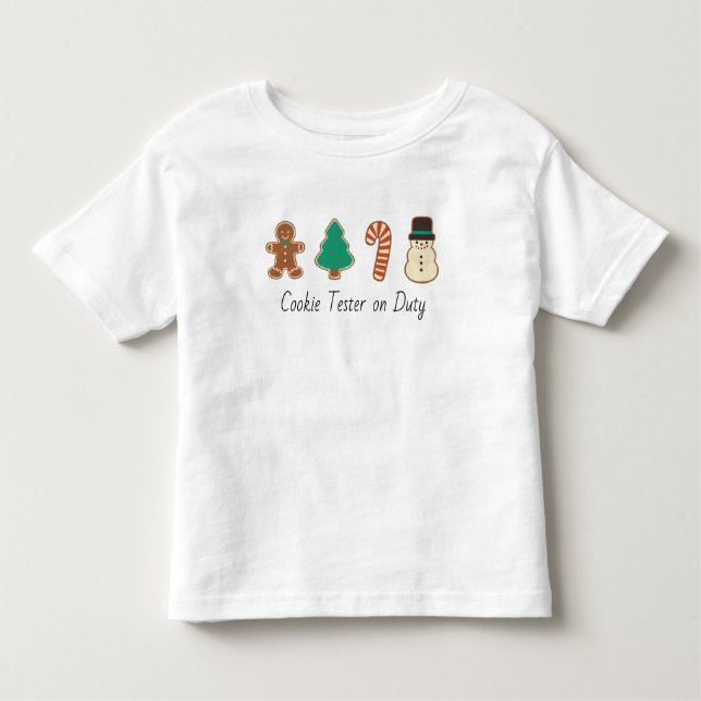 Camiseta De Bebé Cookie de Navidades familiares coincidentes (Anverso)