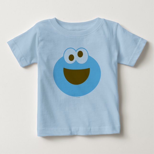Camiseta De Bebé Cookie Monster Baby Big Face (Anverso)
